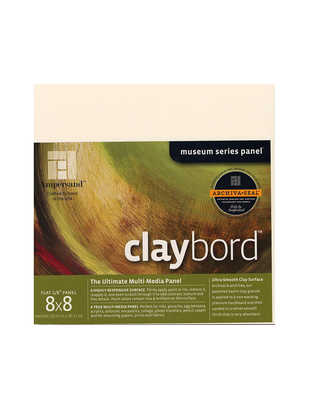 Claybord 8 in. x 8 in. each