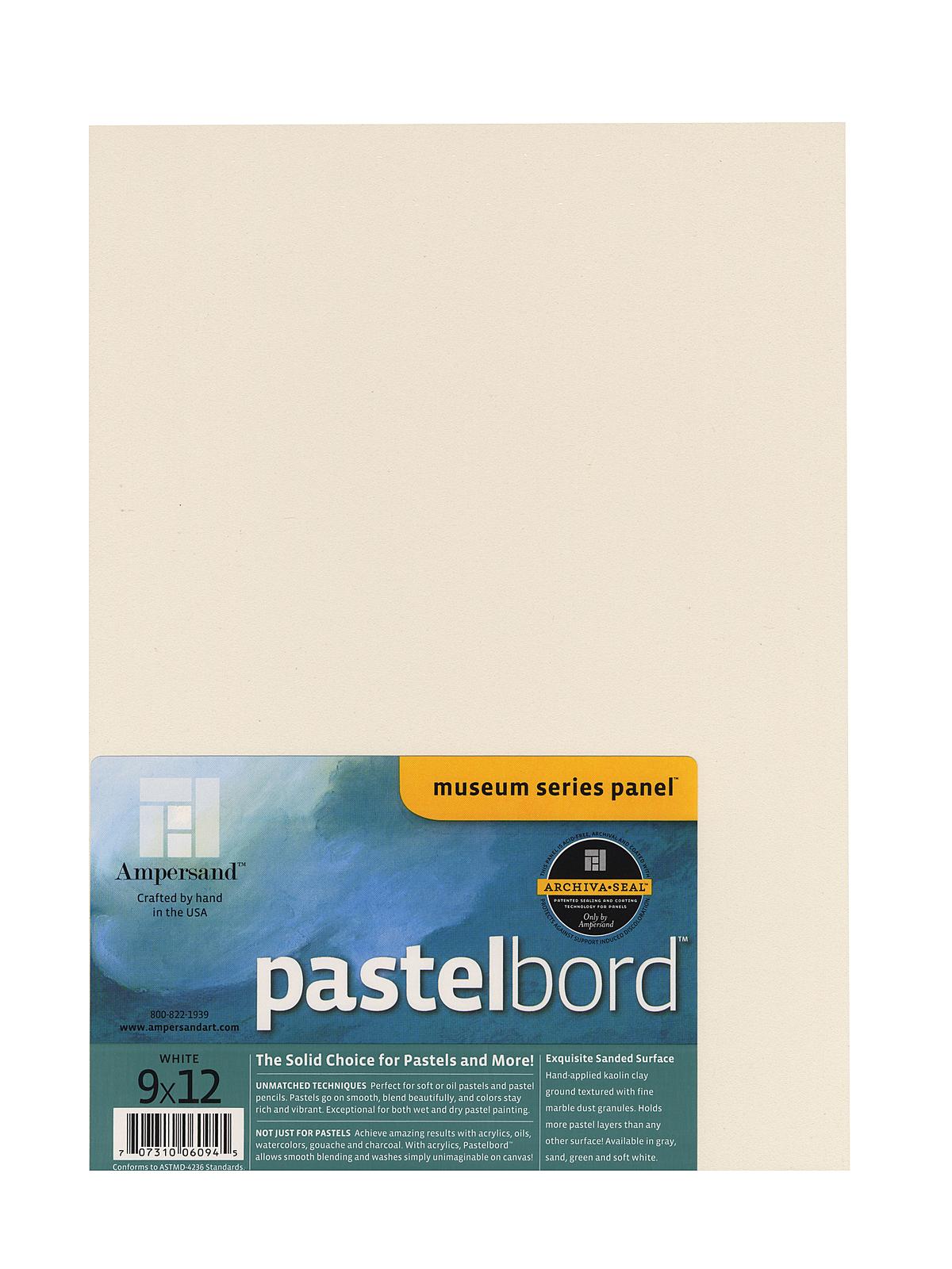 Pastelbord 9 in. x 12 in. white each