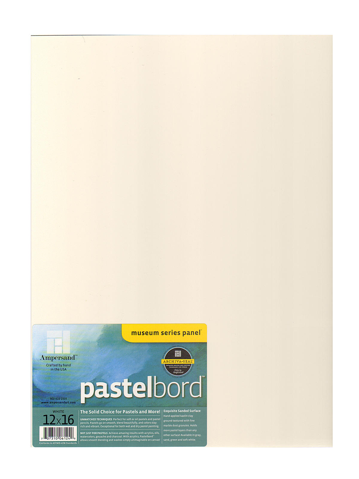 Pastelbord 12 in. x 16 in. white each