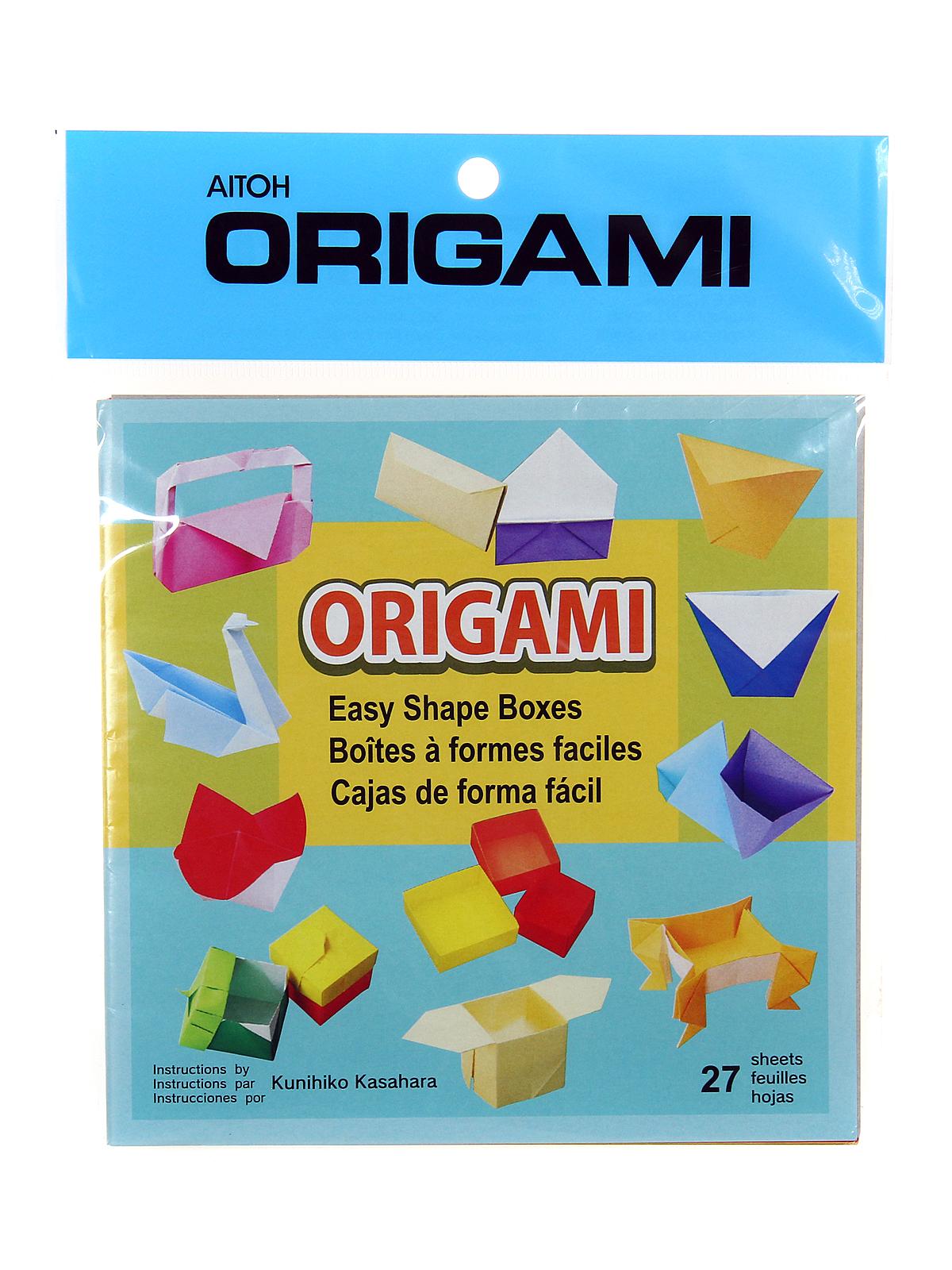 Origami Paper 5.875 in. x 5.875 in. box and envelope 27 sheets