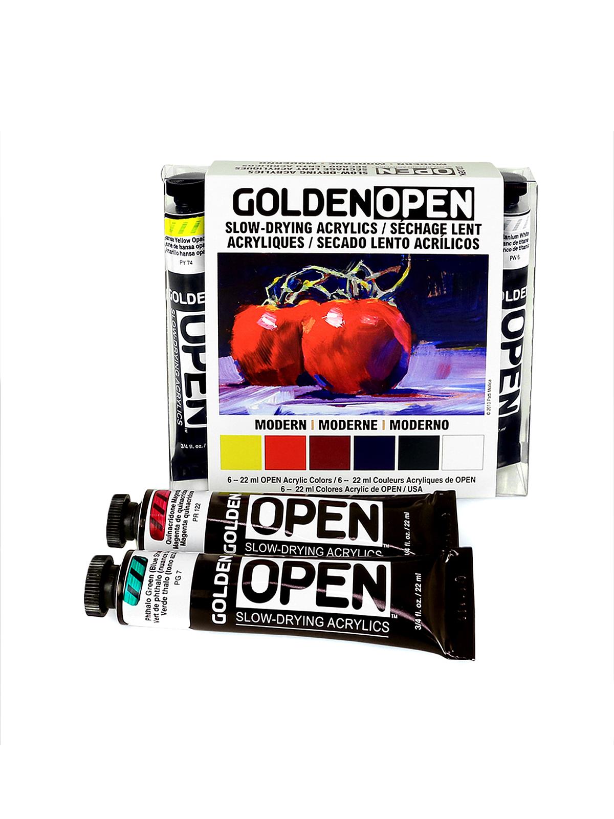 OPEN Acrylic Sets Modern set of 6