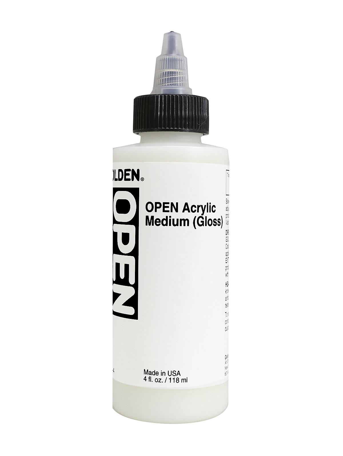 OPEN Acrylic Mediums medium gloss 4 oz.