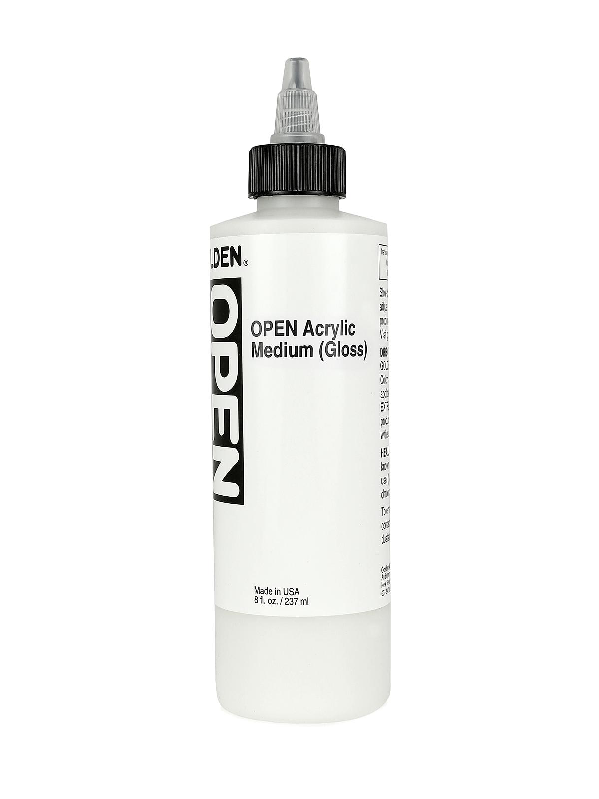 OPEN Acrylic Mediums medium gloss 8 oz.