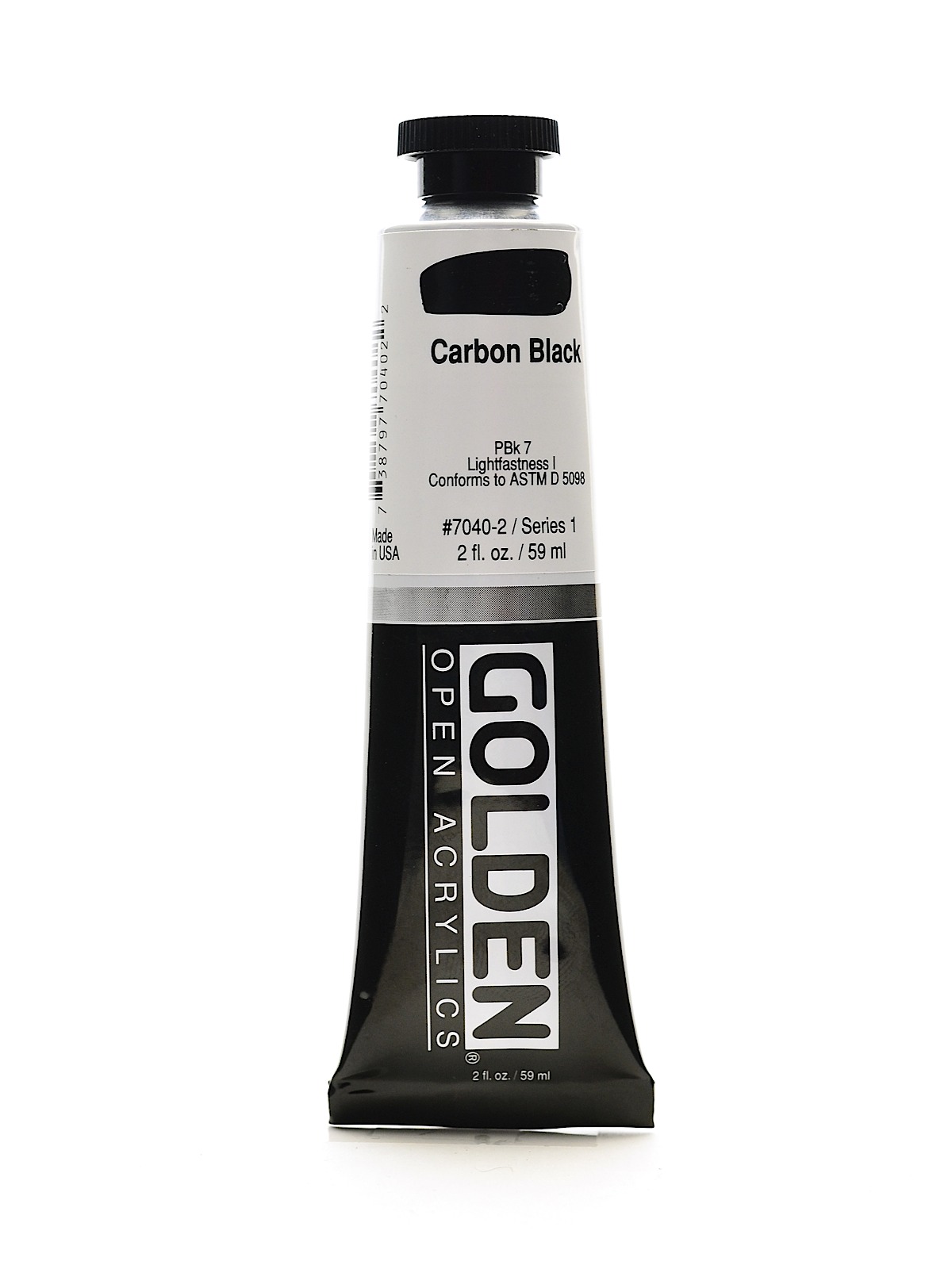 OPEN Acrylic Colors carbon black 2 oz. tube