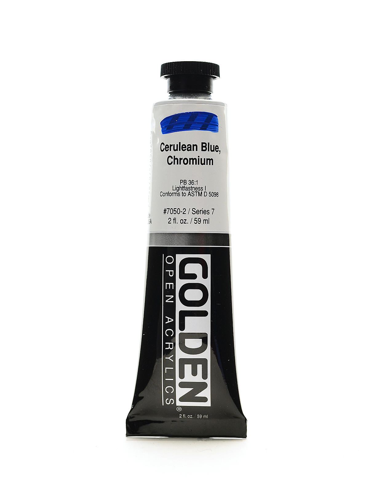 OPEN Acrylic Colors cerulean blue chromium 2 oz. tube