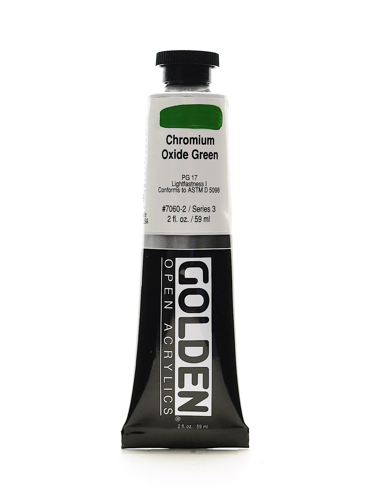 OPEN Acrylic Colors chromium oxide green 2 oz. tube