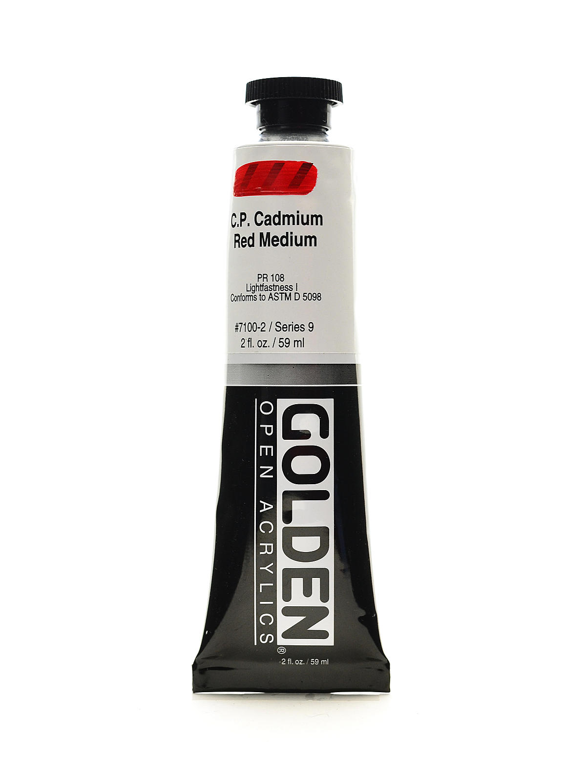 OPEN Acrylic Colors cadmium red medium (CP) 2 oz. tube