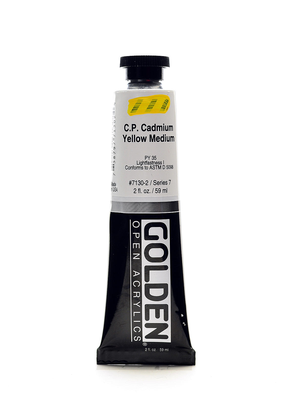 OPEN Acrylic Colors cadmium yellow medium (CP) 2 oz. tube