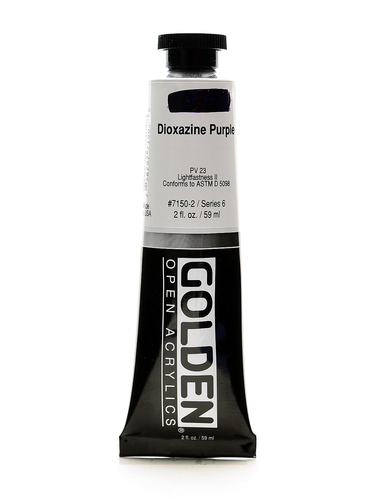 OPEN Acrylic Colors dioxazine purple 2 oz. tube