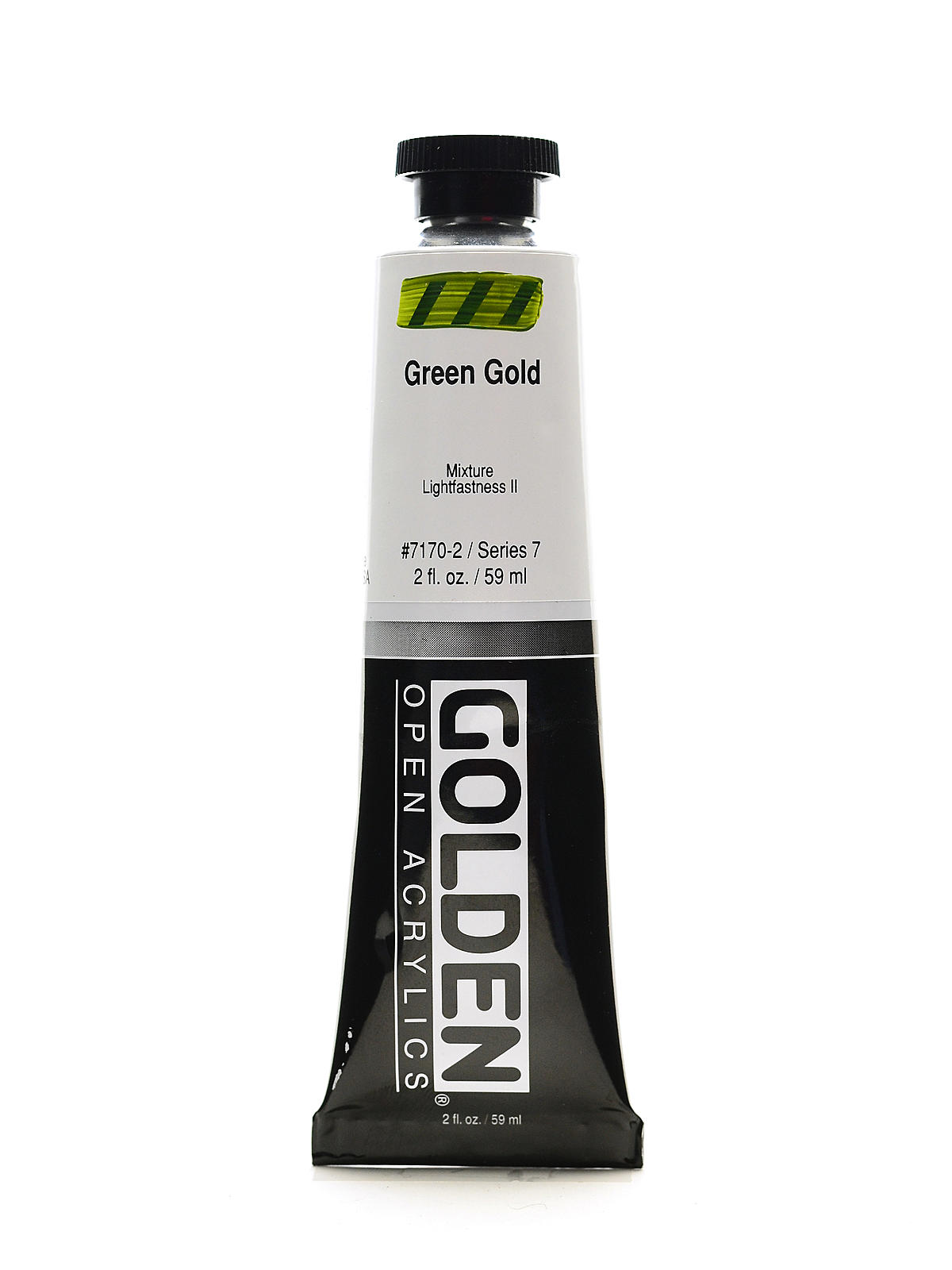 OPEN Acrylic Colors green gold 2 oz. tube