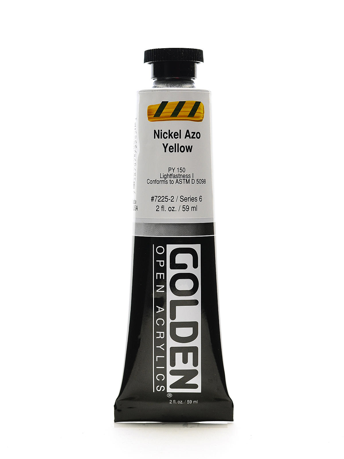 OPEN Acrylic Colors nickel azo yellow 2 oz. tube