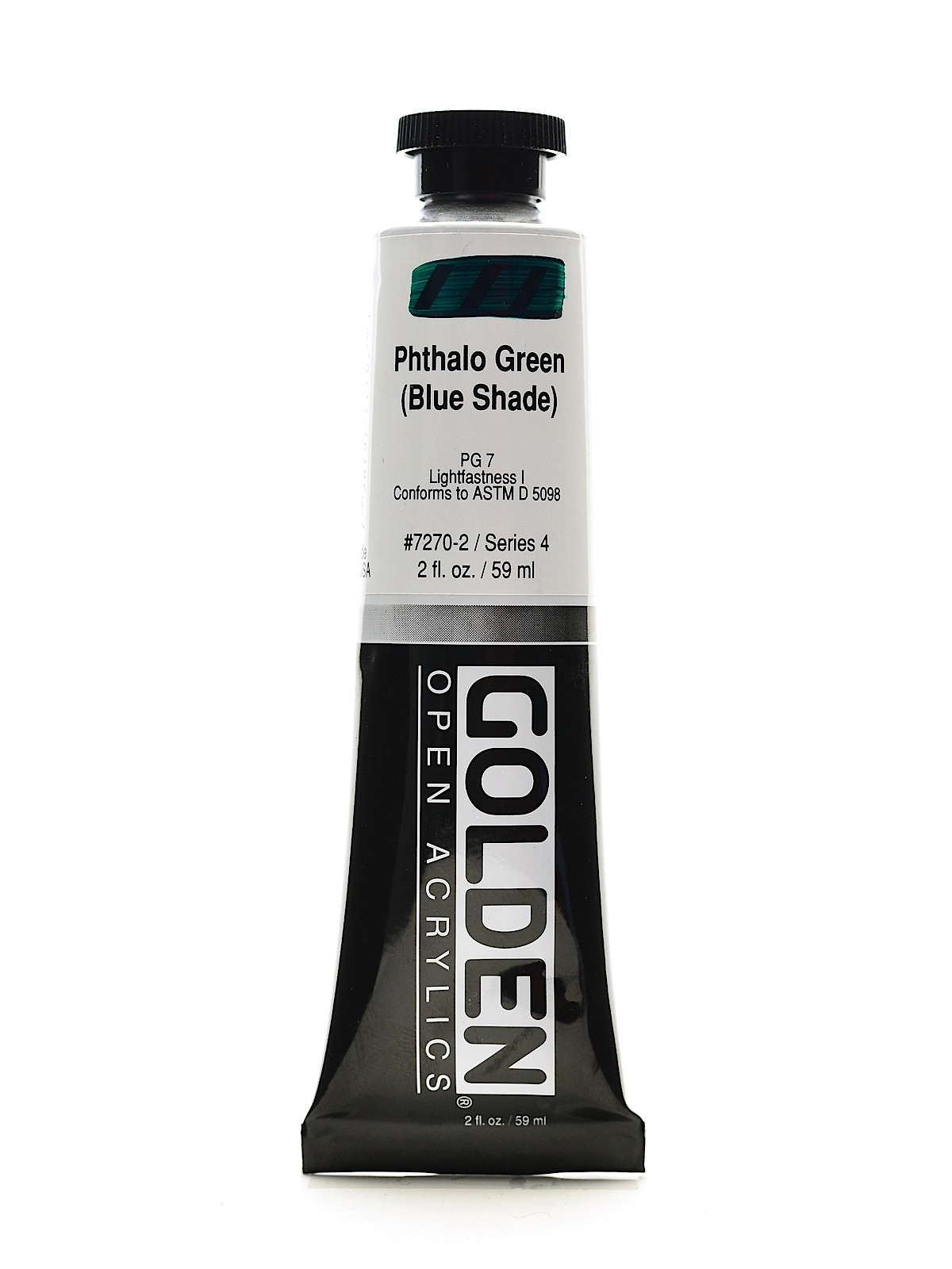 OPEN Acrylic Colors phthalo green (blue shade) 2 oz. tube