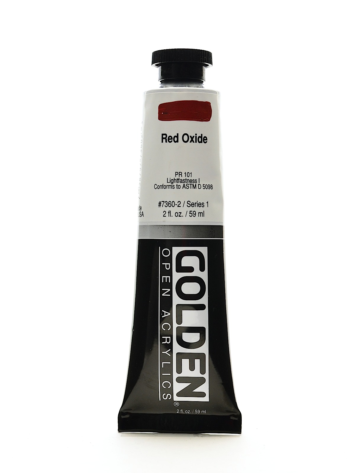 OPEN Acrylic Colors red oxide 2 oz. tube
