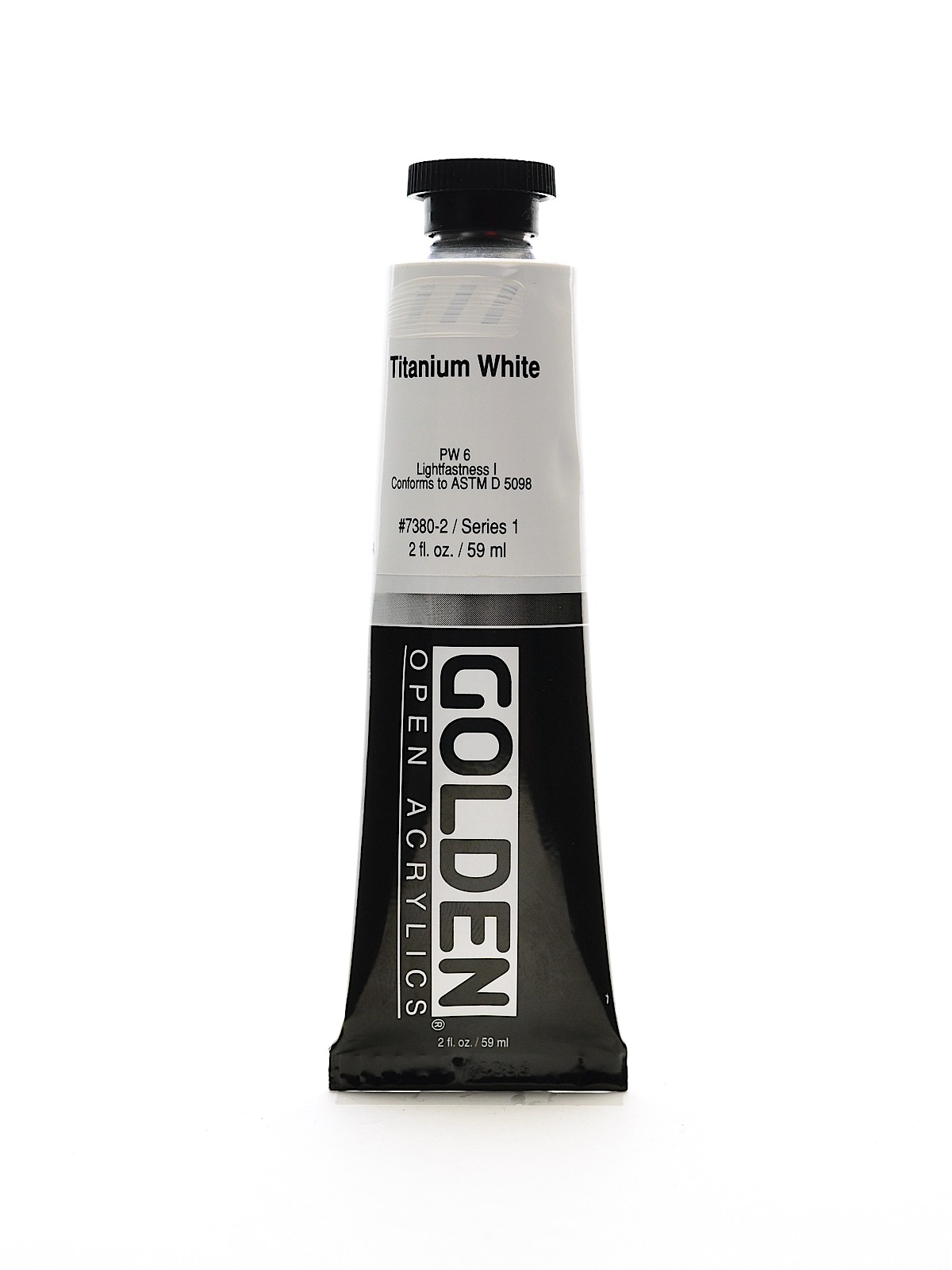 OPEN Acrylic Colors titanium white 2 oz. tube