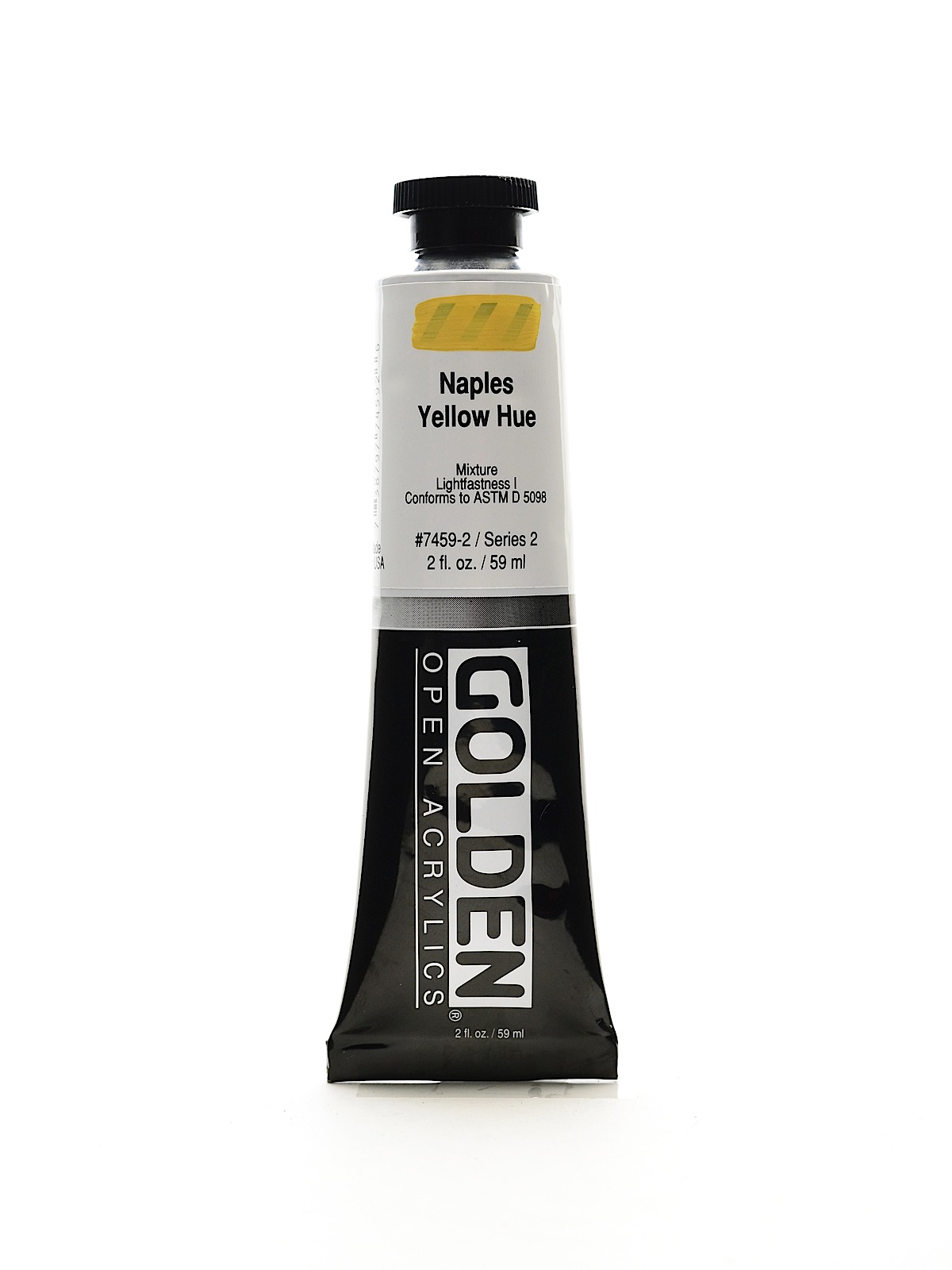 OPEN Acrylic Colors Naples yellow hue 2 oz. tube