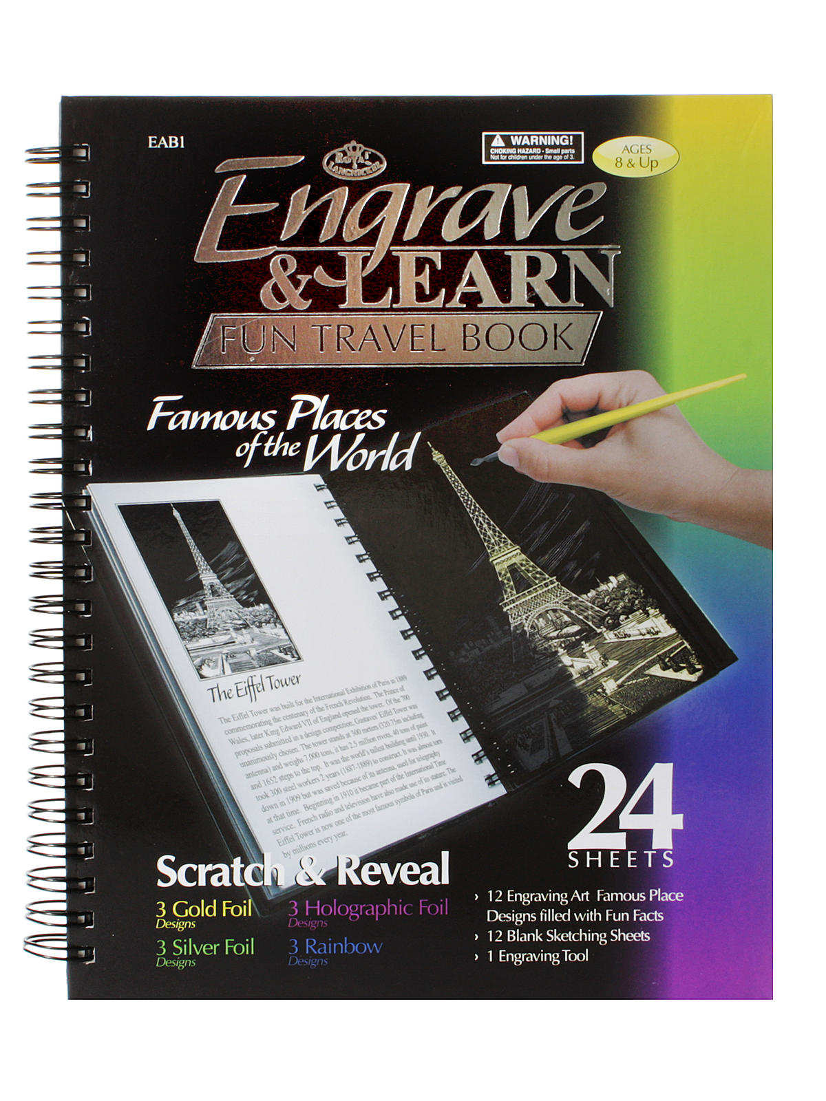 Engrave & Learn Travel Books Famous Places of the World