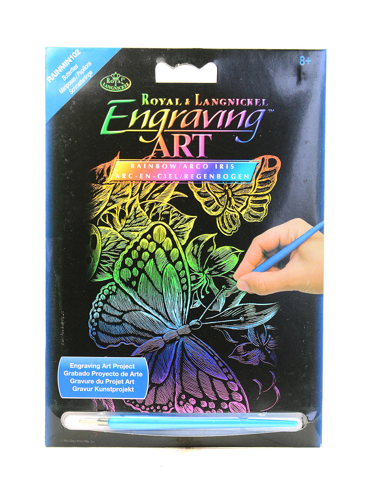 Mini Engraving Art Kits Butterflies rainbow