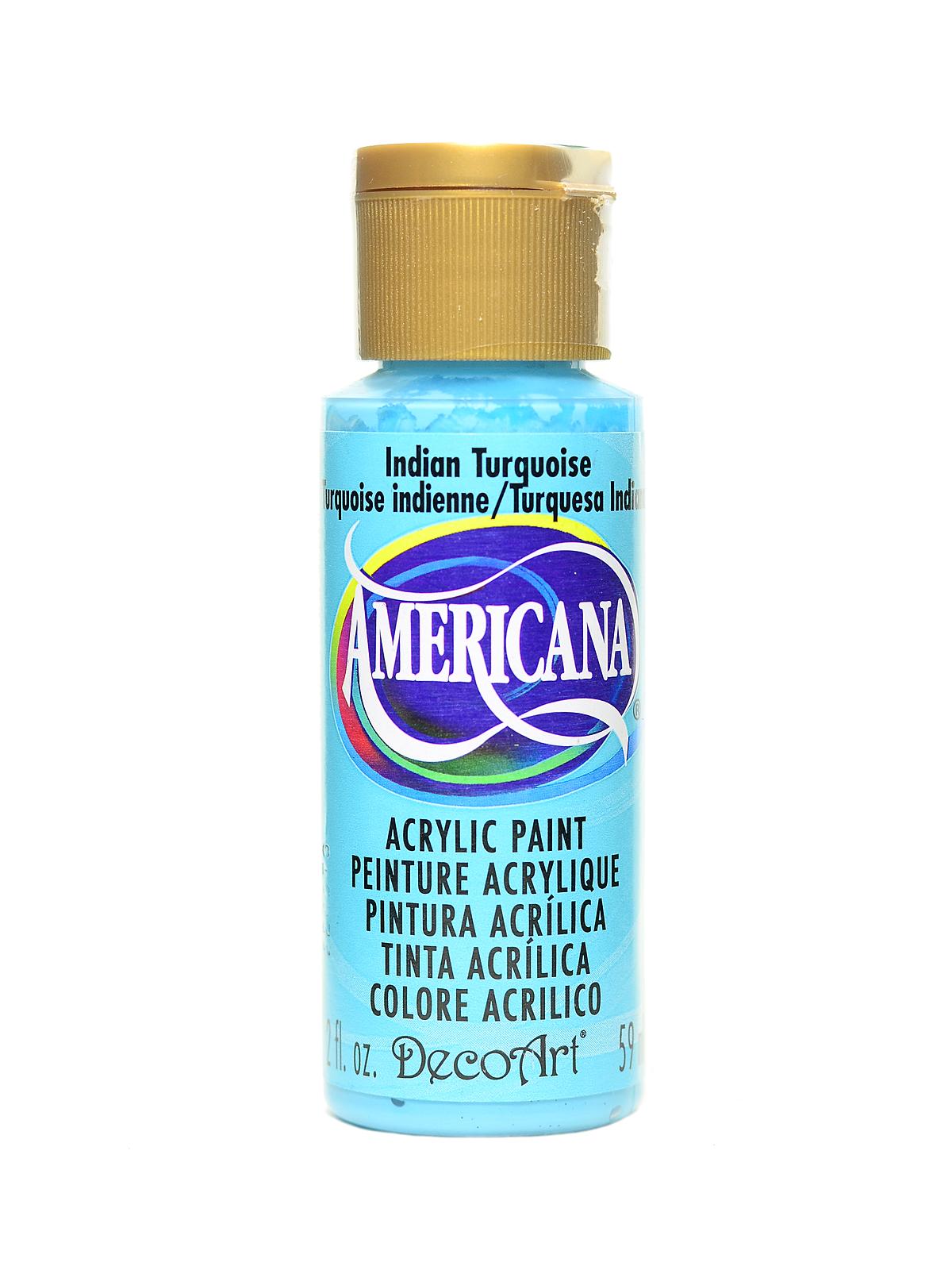 Americana Acrylic Paints Indian turquoise 2 oz.