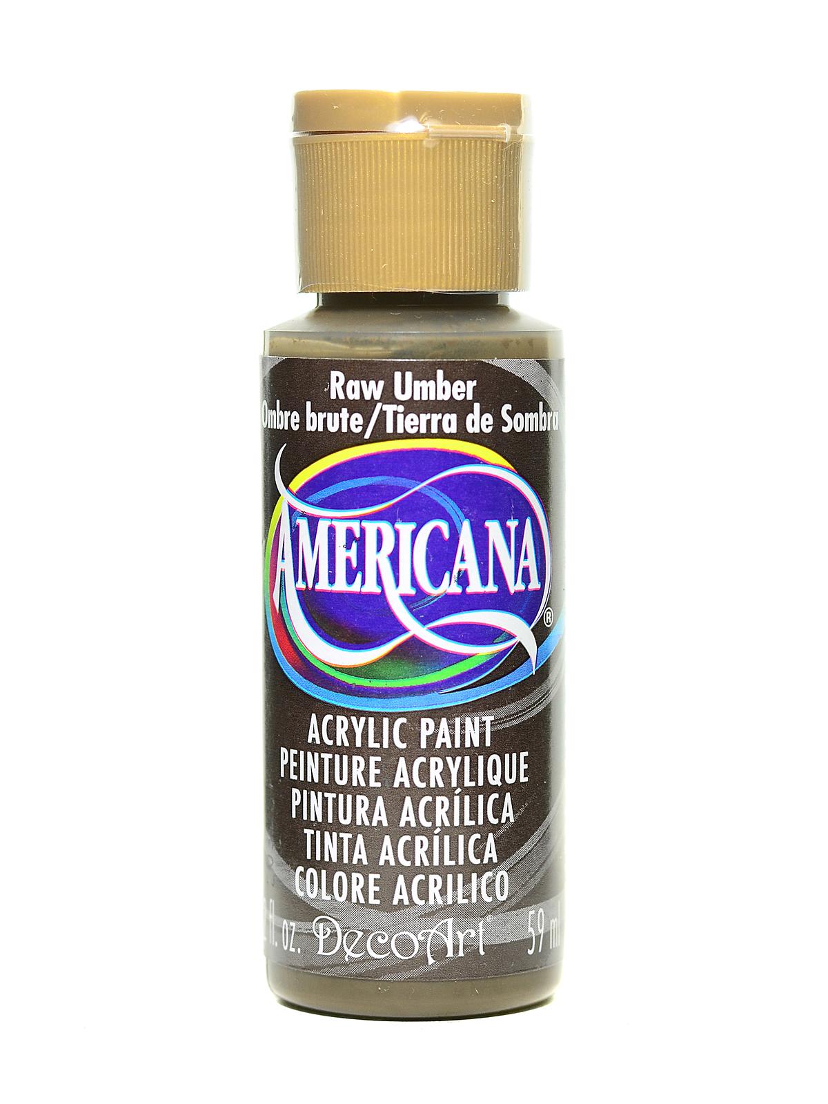 Americana Acrylic Paints raw umber 2 oz.