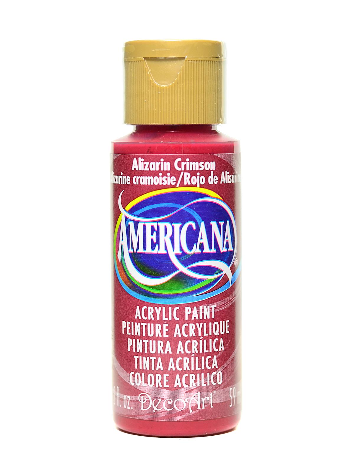Americana Acrylic Paints Alizarin Crimson 2 Oz.