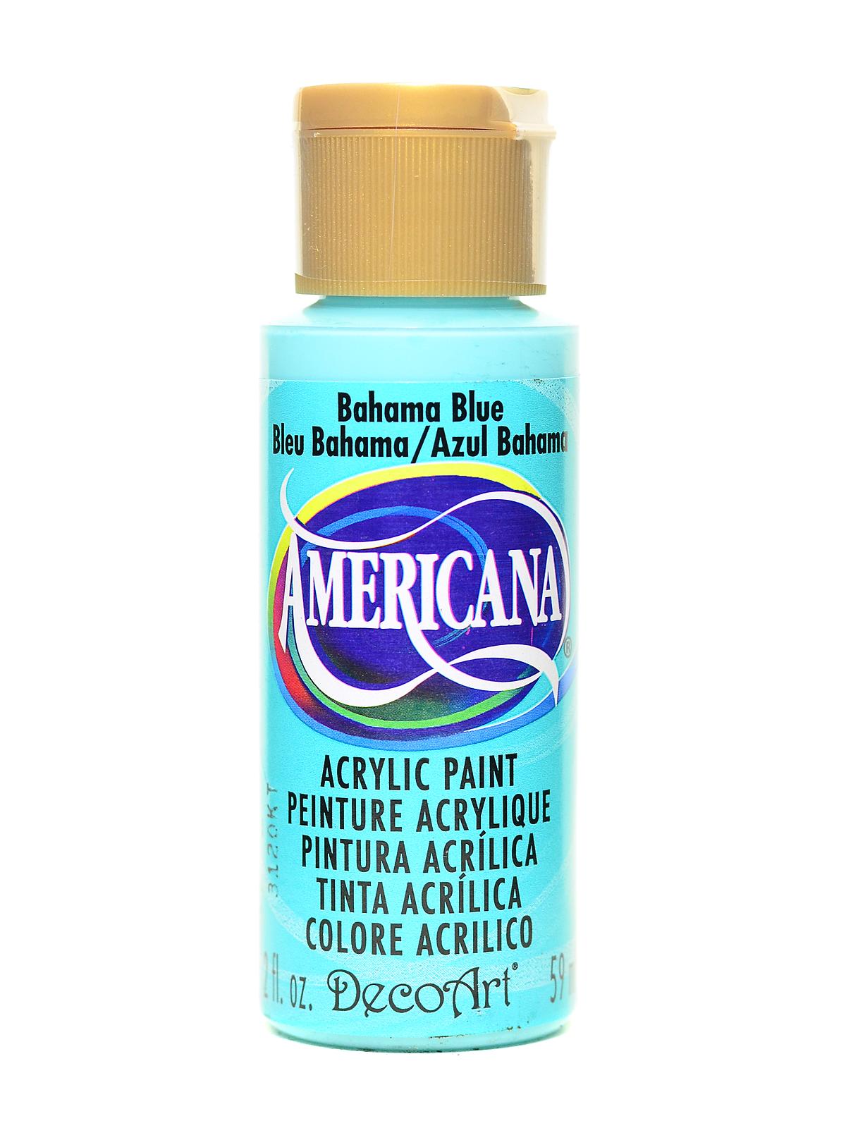 Americana Acrylic Paints bahama blue 2 oz.