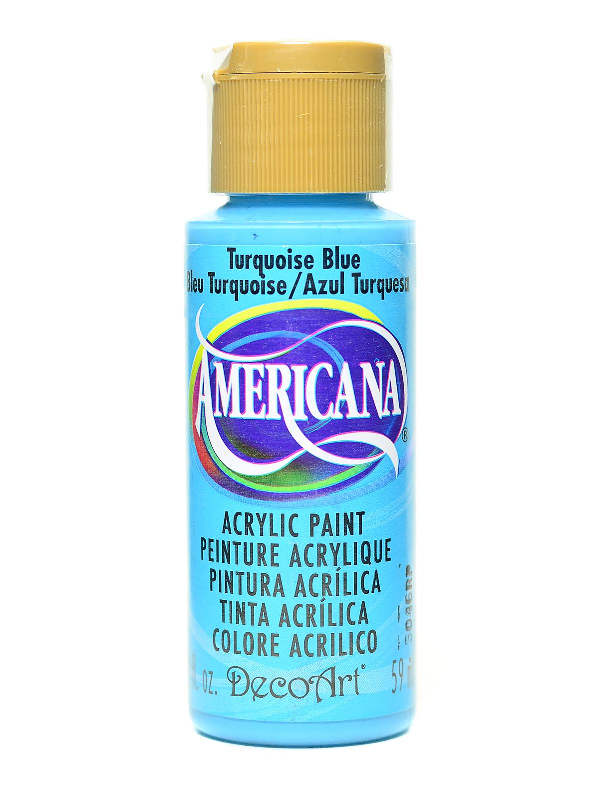 Americana Acrylic Paints turquoise blue 2 oz.