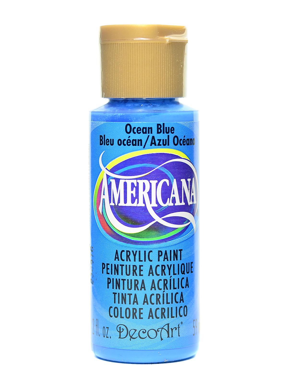 Americana Acrylic Paints ocean blue 2 oz.