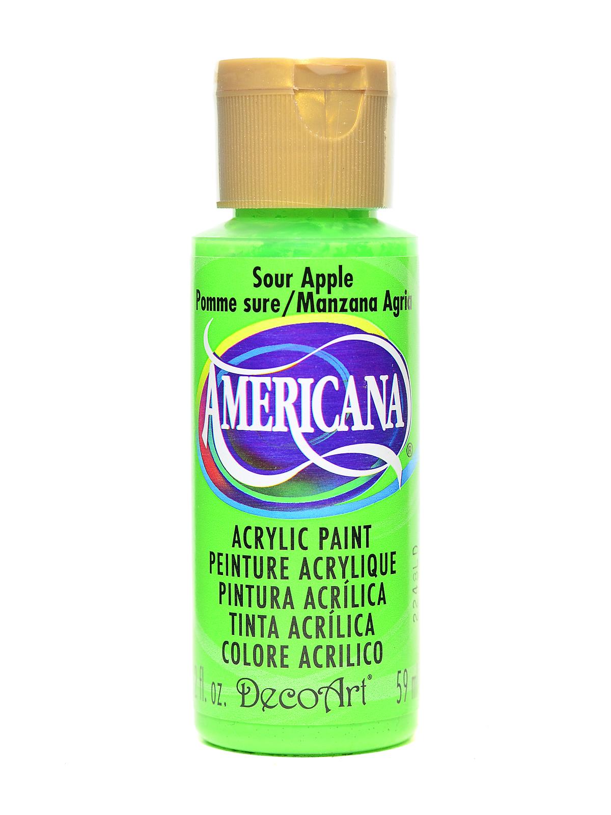 Americana Acrylic Paints sour apple 2 oz.