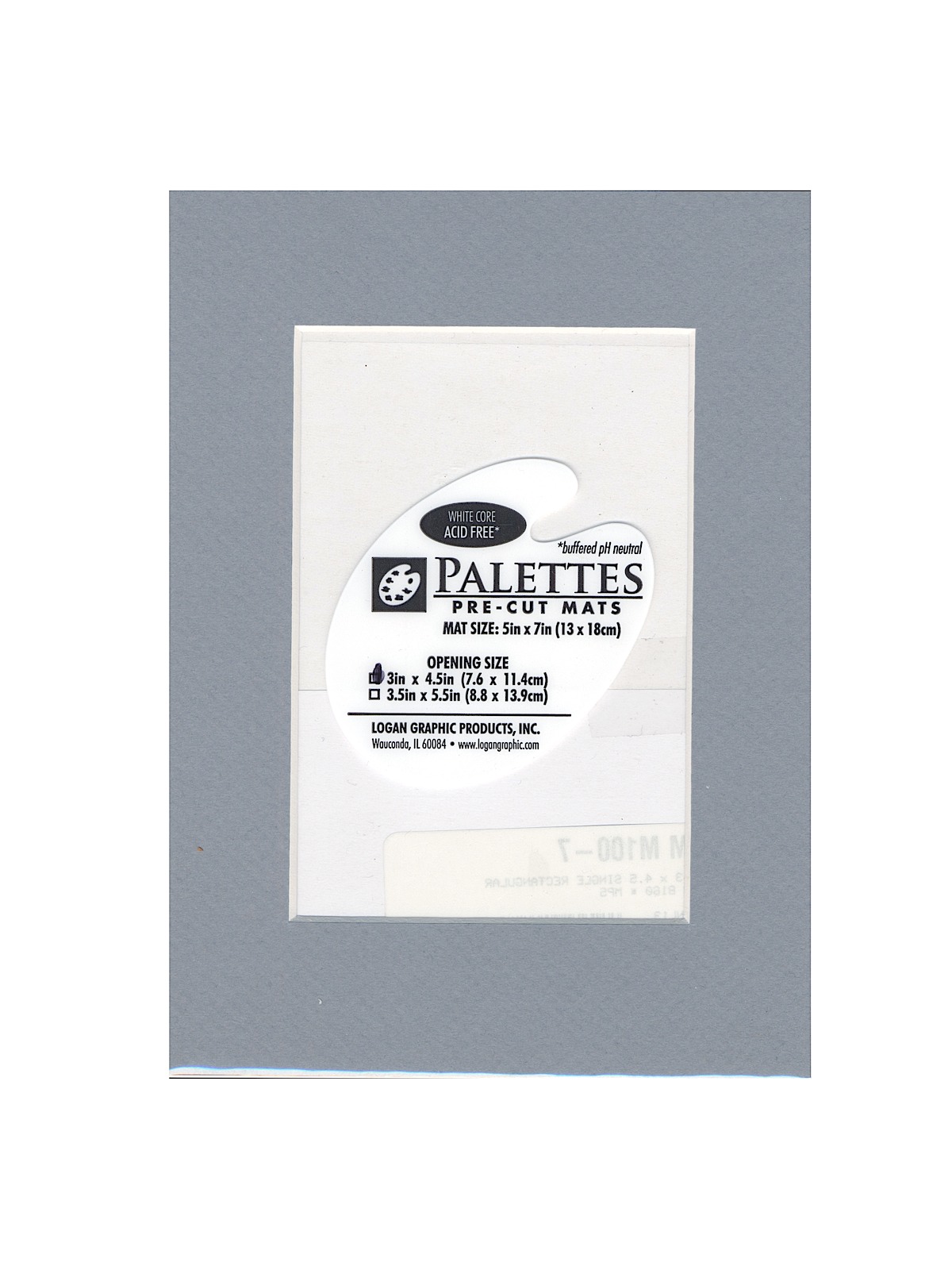 Palettes Pre-Cut Mats rectangle harbor grey 5 in. x 7 in.