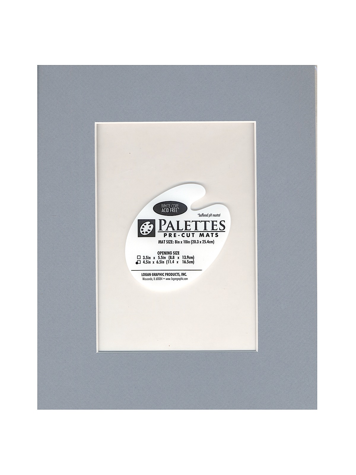 Palettes Pre-Cut Mats Rectangle Wedgwood Blue 5 In. X 7 In.