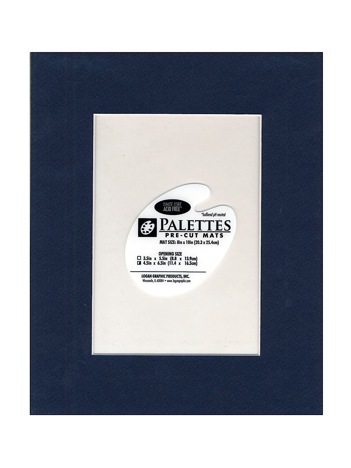 Palettes Pre-Cut Mats rectangle military blue 8 in. x 10 in.