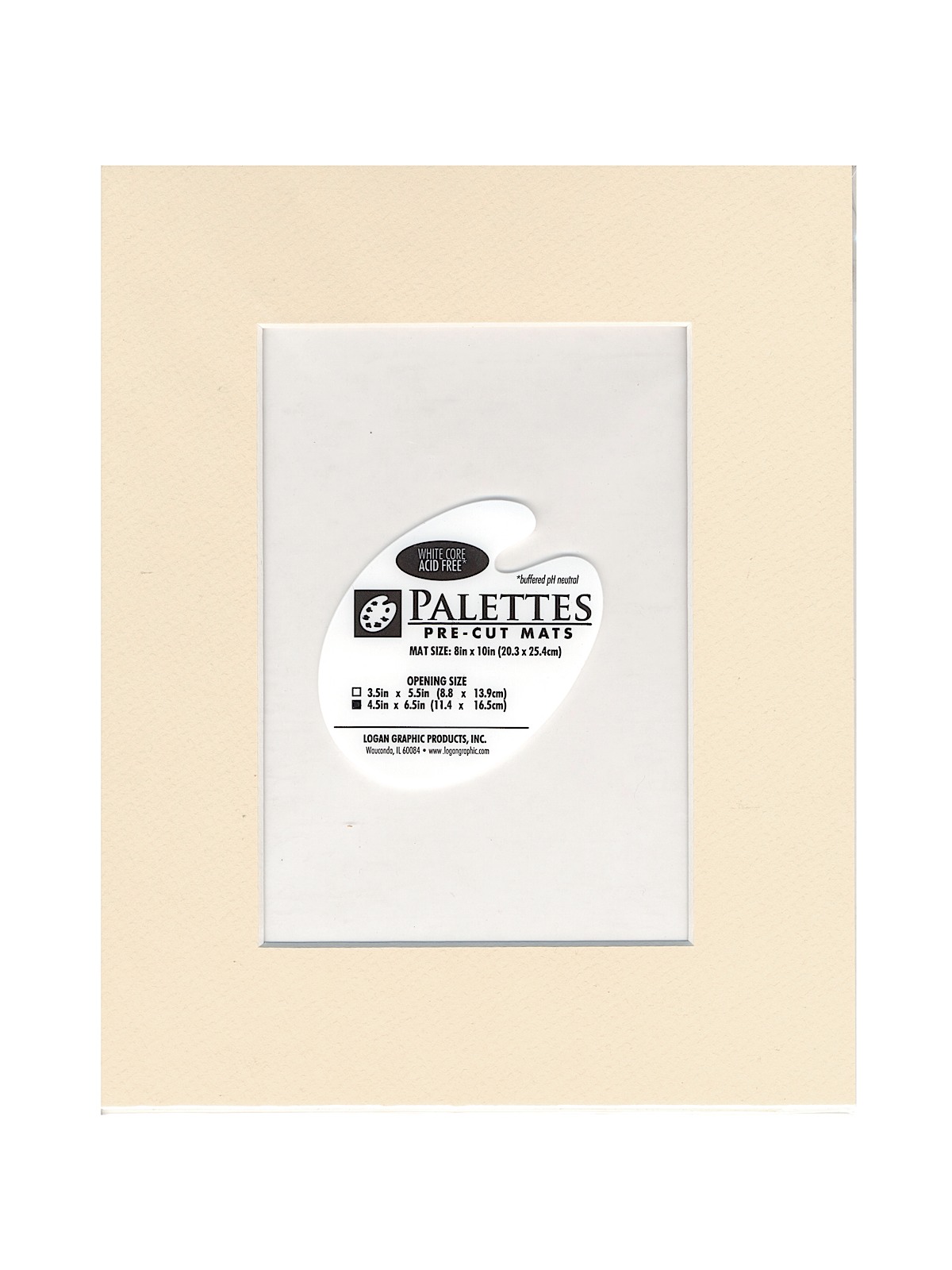 Palettes Pre-Cut Mats Rectangle French Vanilla 8 In. X 10 In.