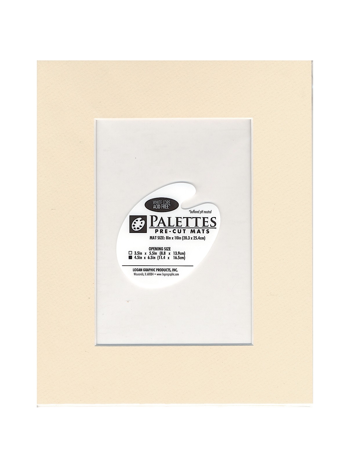 Palettes Pre-Cut Mats rectangle French vanilla 8 in. x 10 in.