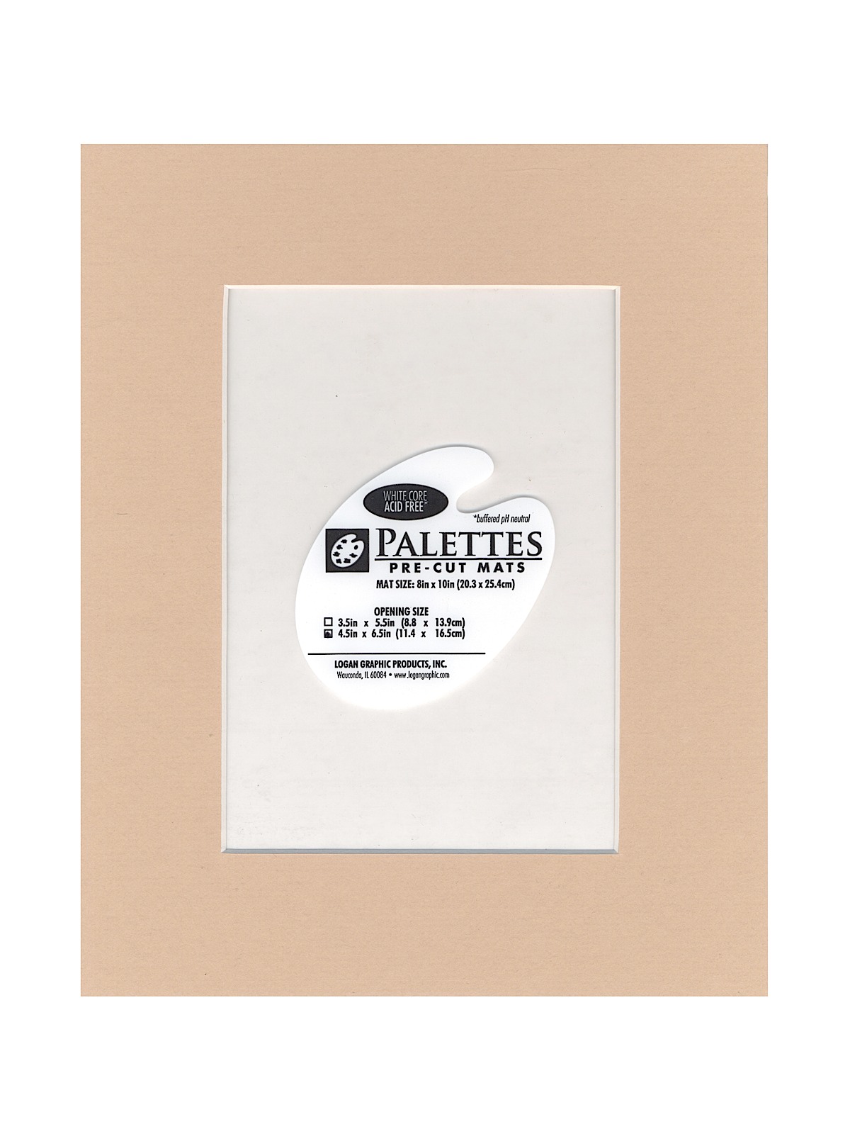 Palettes Pre-Cut Mats rectangle putty 8 in. x 10 in.