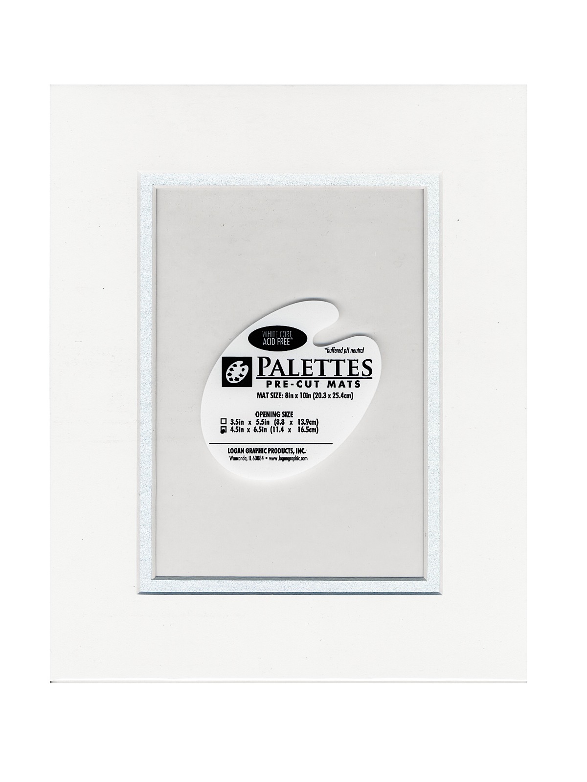 Palettes Pre-Cut Mats Rectangle Seashell White 11 In. X 14 In.
