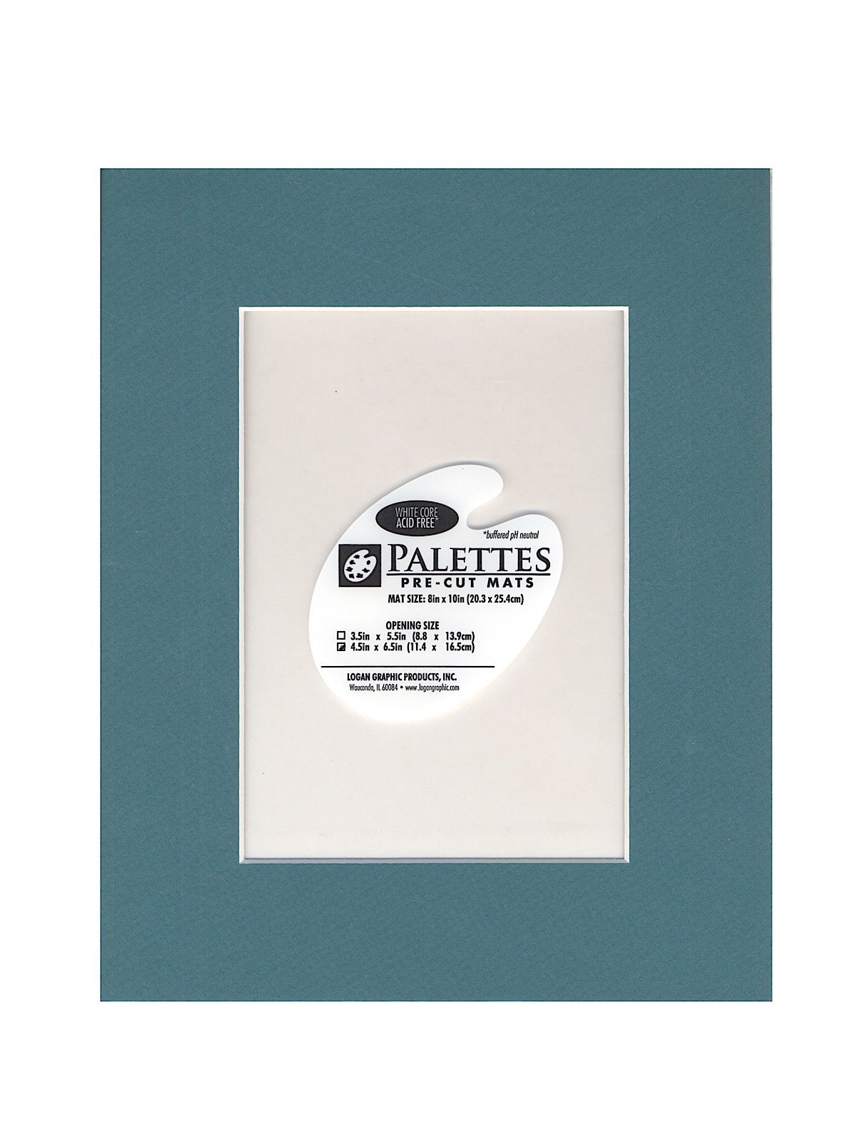 Palettes Pre-Cut Mats rectangle teal 11 in. x 14 in.