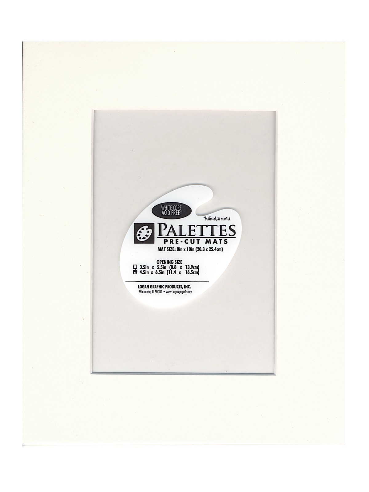Palettes Pre-Cut Mats rectangle antique white 16 in. x 20 in.