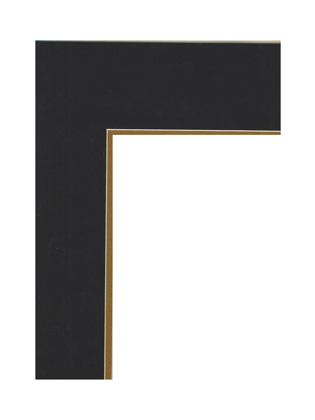 Palettes Pre-Cut Mats Double Rectangle Smooth Black Olde Gold 16 In. X 20 In.
