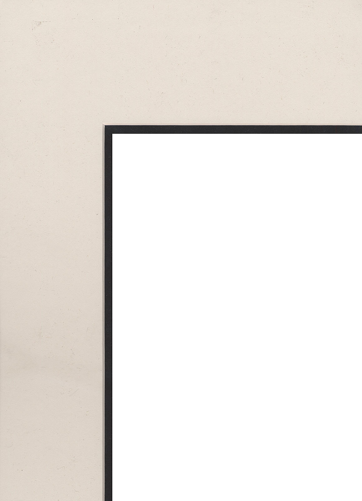 Palettes Pre-Cut Mats double rectangle seashell white smooth black 16 in. x 20 in.