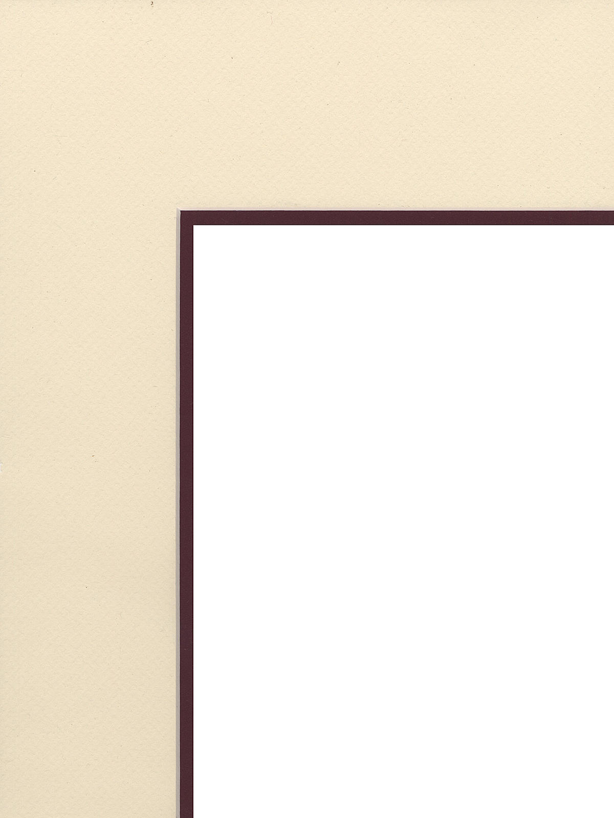 Palettes Pre-Cut Mats double rectangle antique white maroon 16 in. x 20 in.