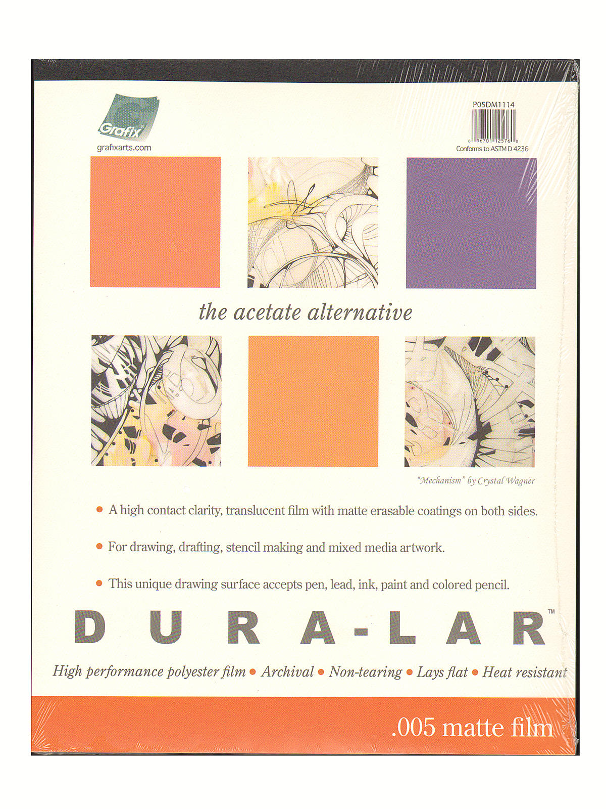 Dura-Lar Acetate Alternative Pads Matte 9 In. X 12 In. 0.005