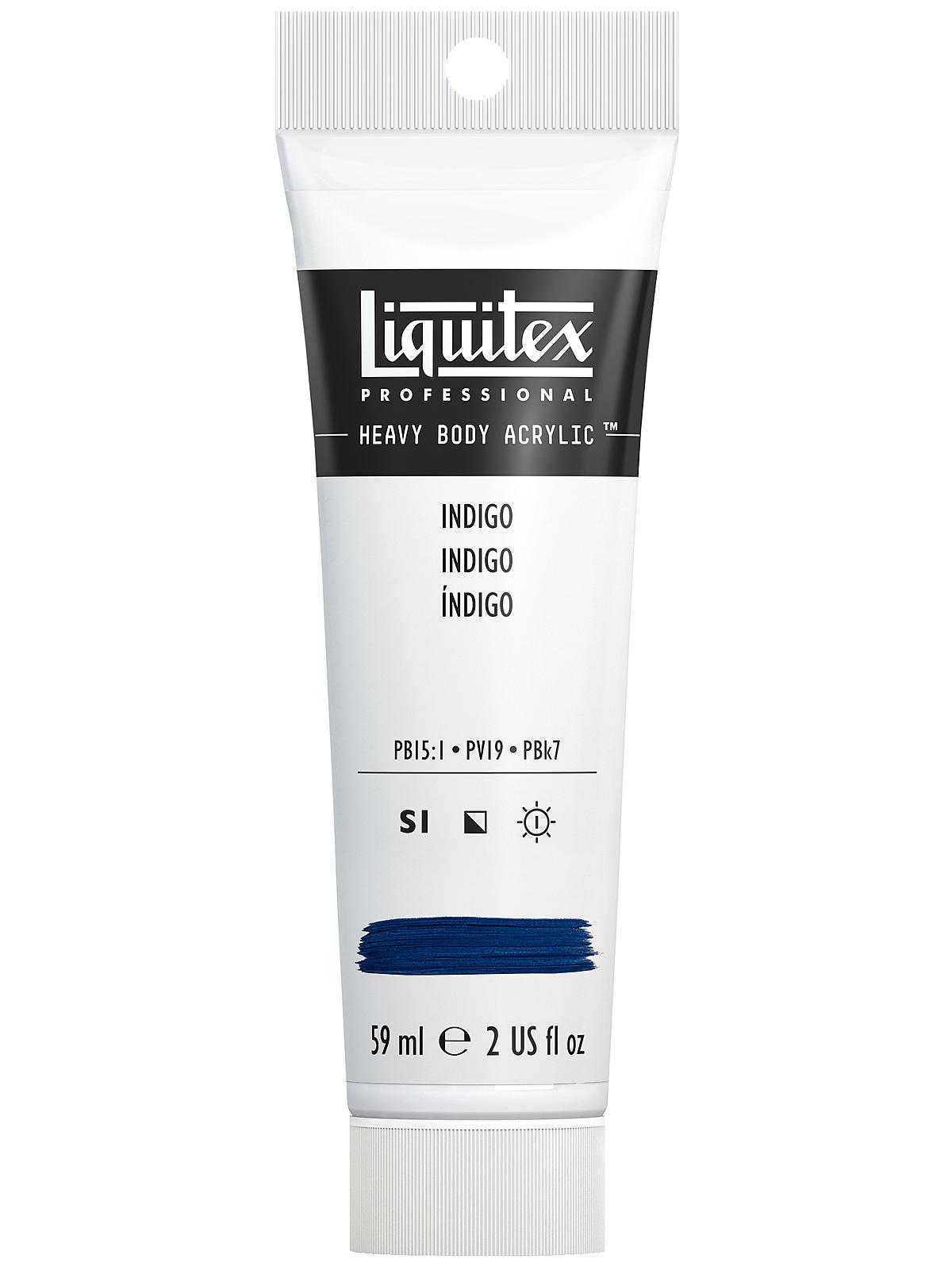 Heavy Body Professional Artist Acrylic Colors indigo 2 oz.