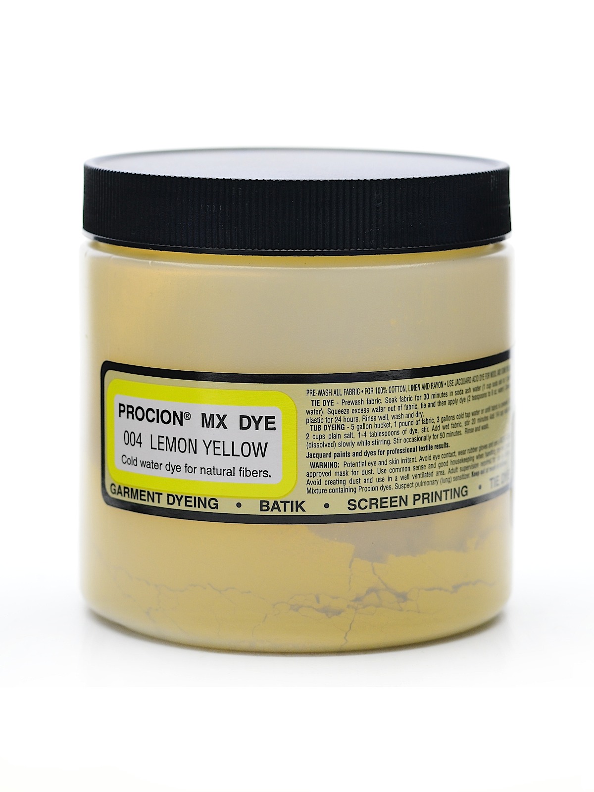 Procion MX Fiber Reactive Dye lemon yellow 004 8 oz.