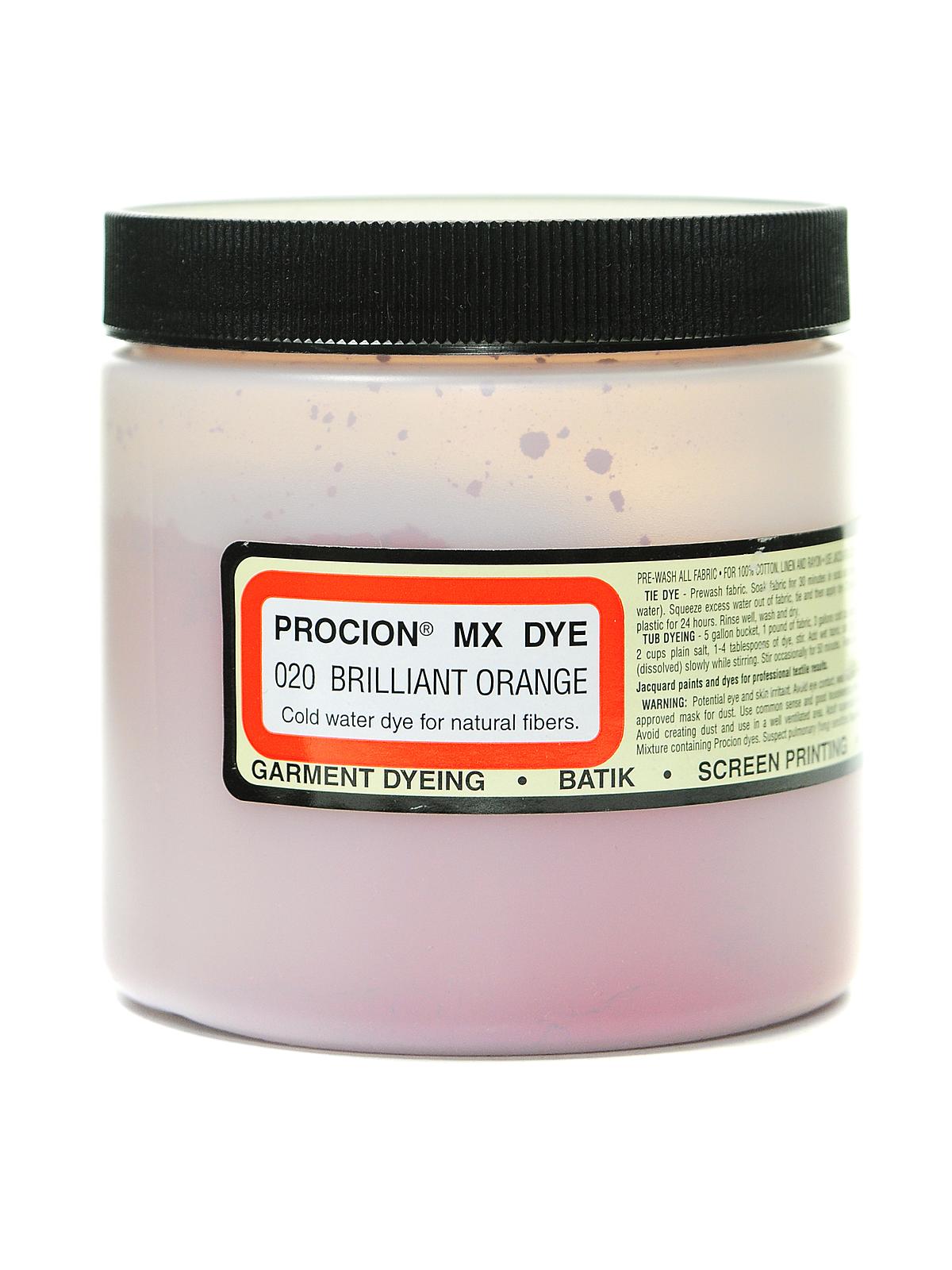 Procion MX Fiber Reactive Dye brilliant orange 020 8 oz.