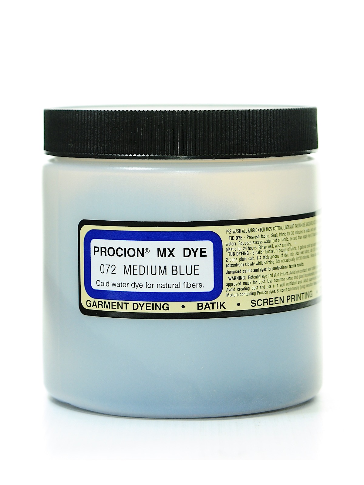 Procion MX Fiber Reactive Dye medium blue 072 8 oz.