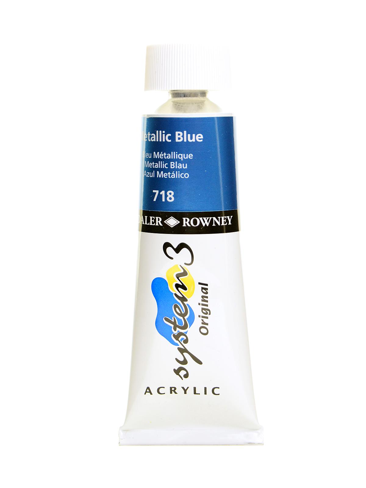 System 3 Acrylic Colour Metallic Blue 75 Ml