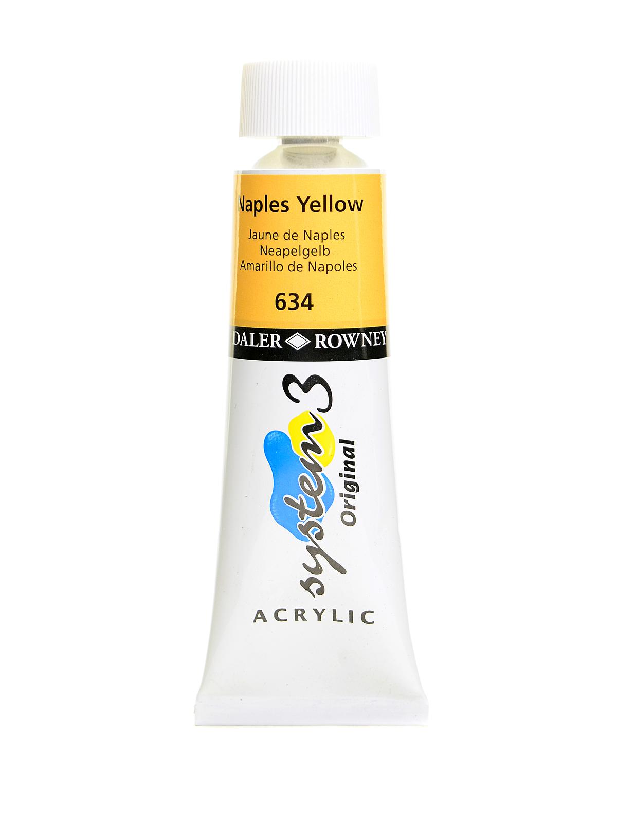 System 3 Acrylic Colour Naples Yellow 75 Ml