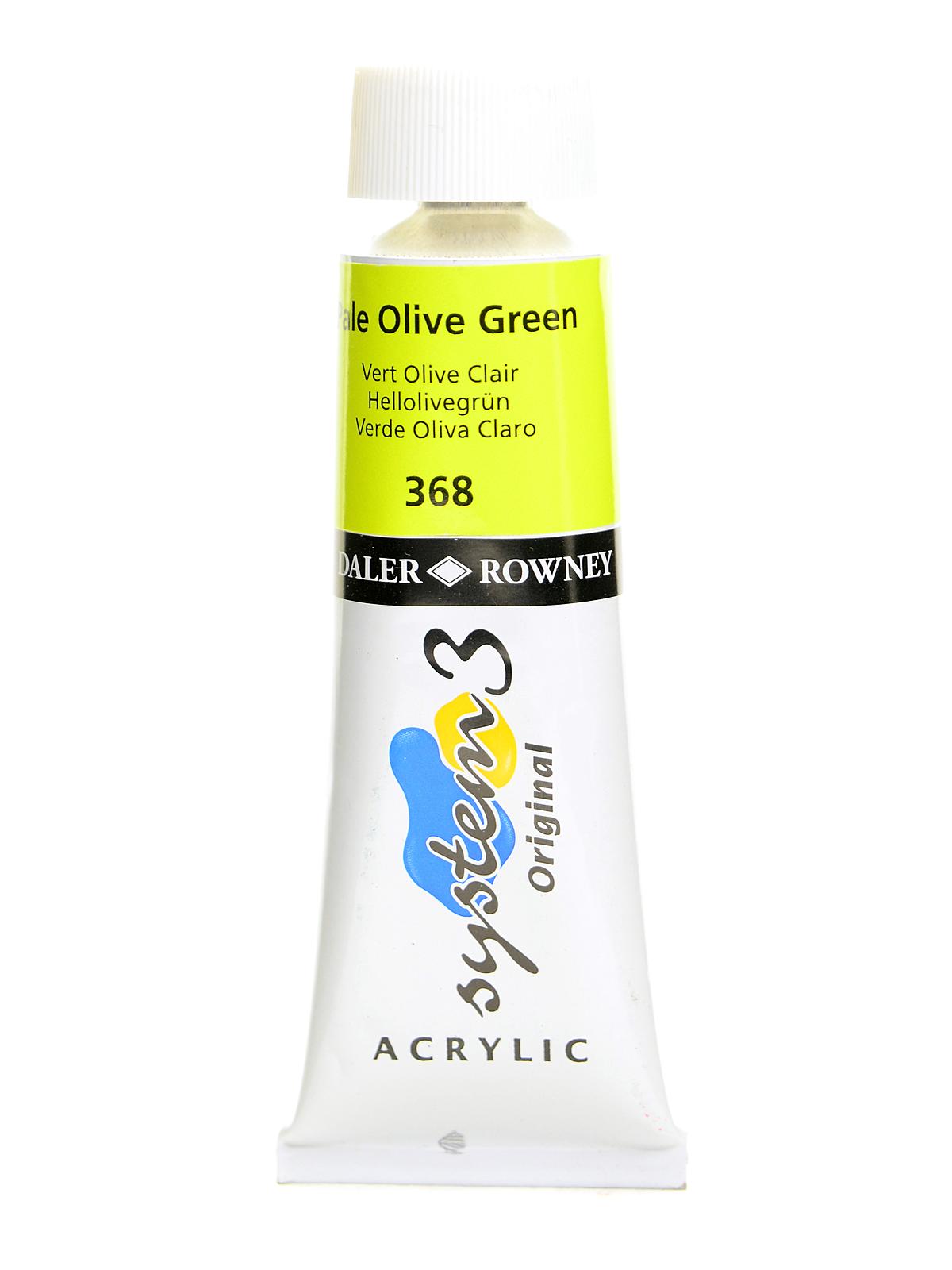 System 3 Acrylic Colour pale olive green 59 ml