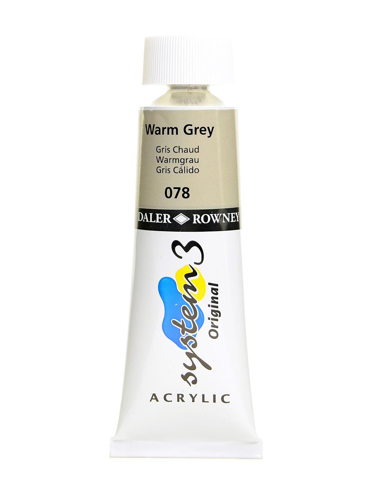 System 3 Acrylic Colour warm grey 59 ml