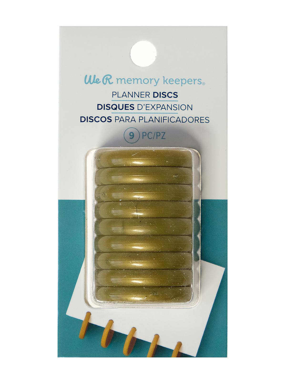 Cropadile Disc Power Punch gold discs pack of 9